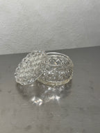 Small antique cut glass box