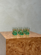 Mouth-blown shot glasses from Trelleborgs Glasbruk
