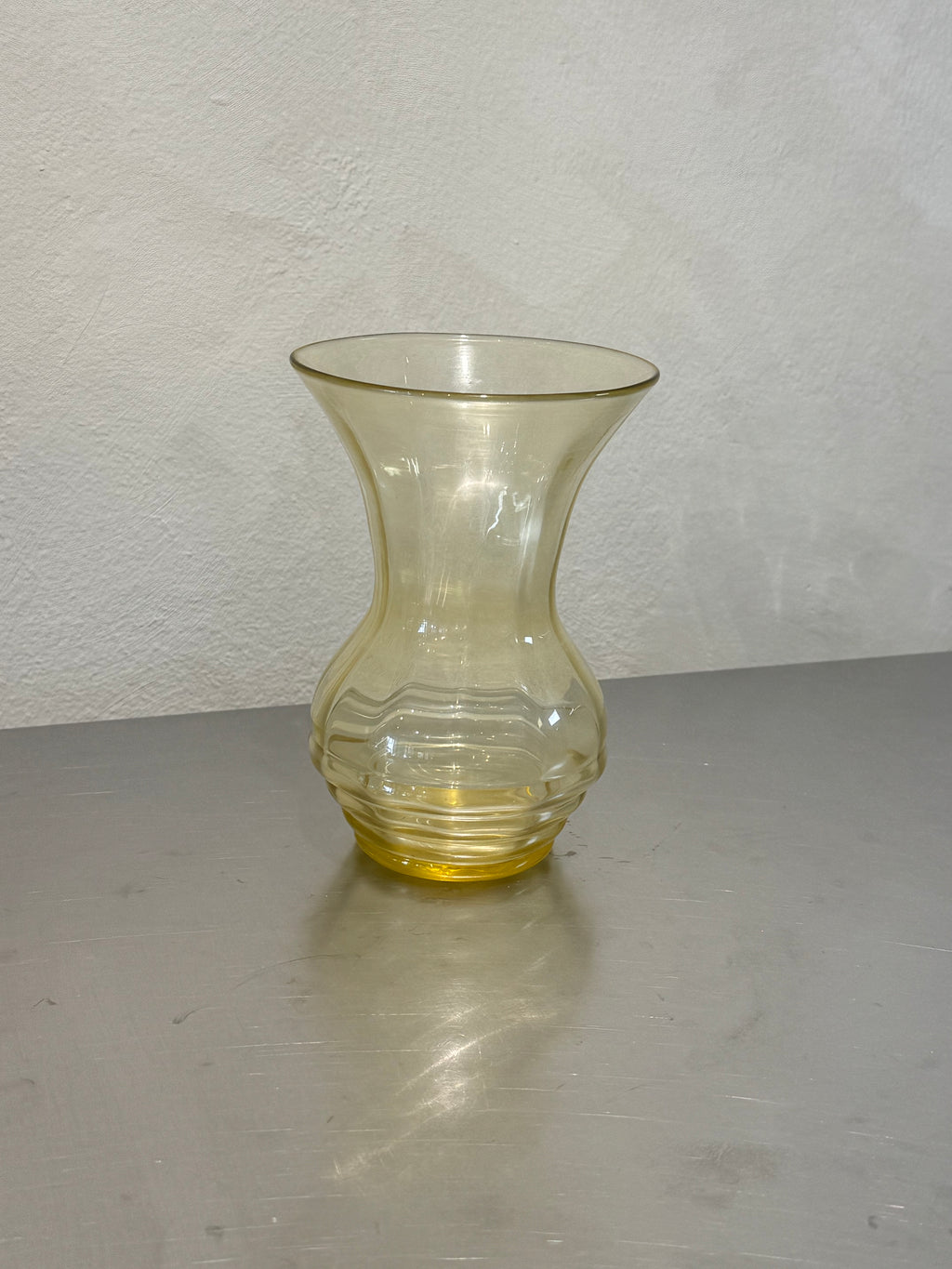 Citrine Yellow Art Deco Vase – product image 2