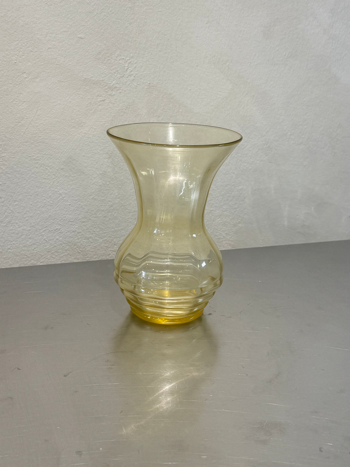 Citrine Yellow Art Deco Vase – product image 2
