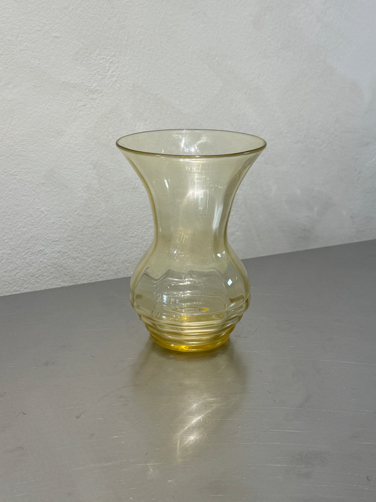 Citrine Yellow Art Deco Vase – product image 1