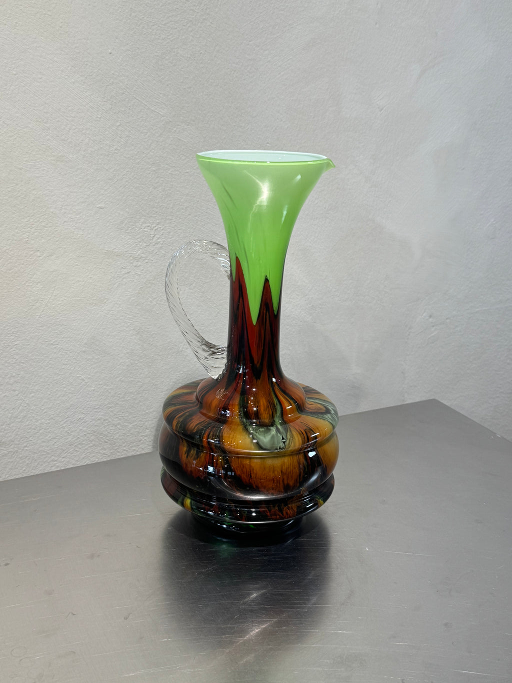 Italian Opalescent Green Pitcher – product image 2