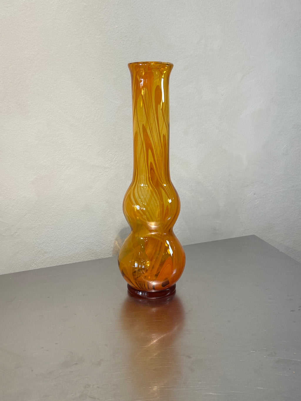 Czech Swirl Glass Vase – product image 1