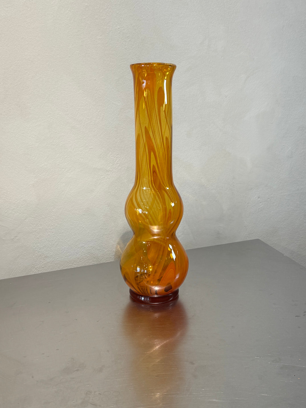Czech Swirl Glass Vase – product image 1