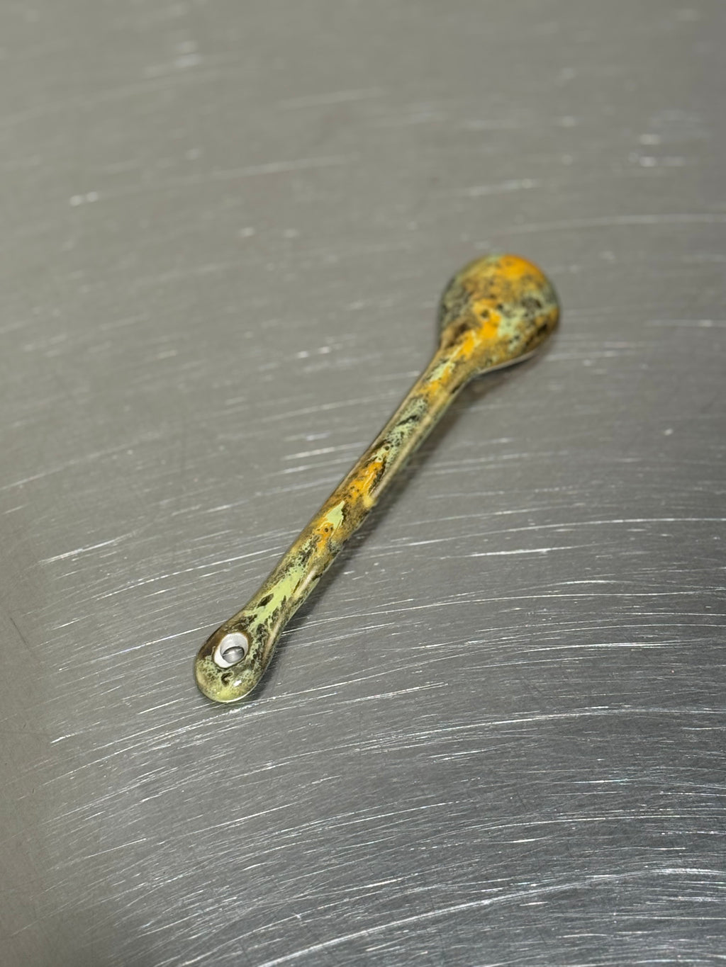 HKLiving 70s Ceramics Sketch Spoon M - Olive reverse