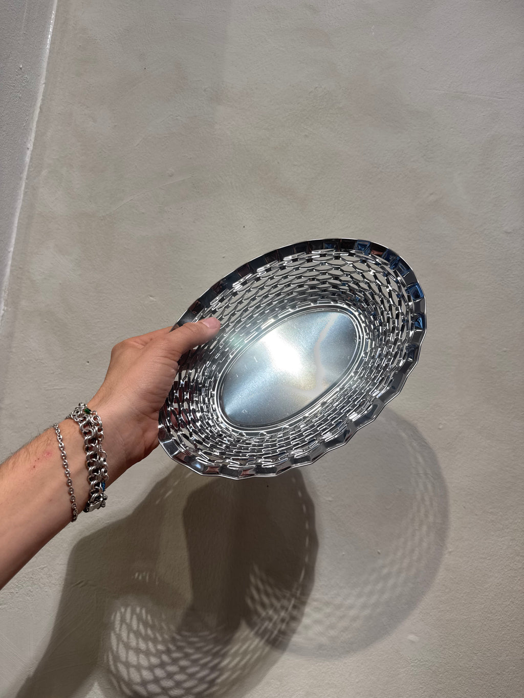 Liten brödkorg – rostfritt stål, bild 3 av 3