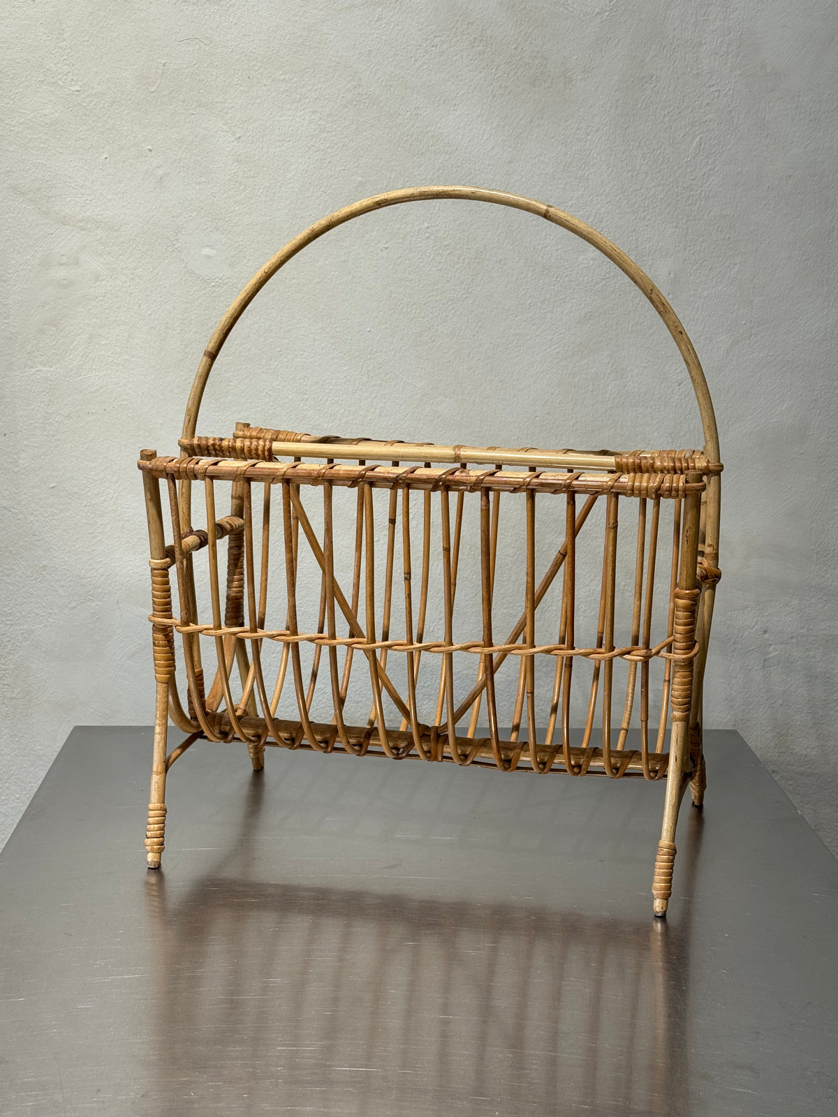 Bamboo Magazine Rack