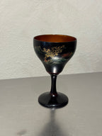 Japanese black and gold cocktail set, vintage barware