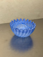 Blue Swirl Glass Bowl