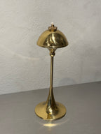 Danish vintage Hejl oil lamp in lacquered brass