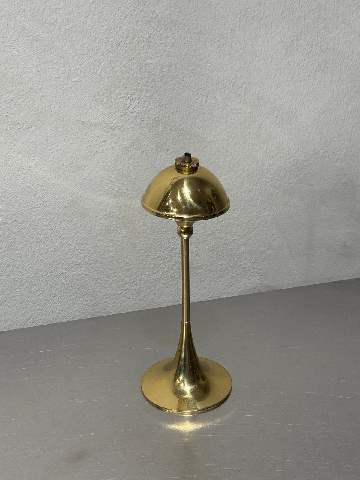 1960s Hejl oil lamp in lacquered brass