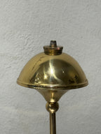 Danish Hejl brass oil lamp, vintage lighting