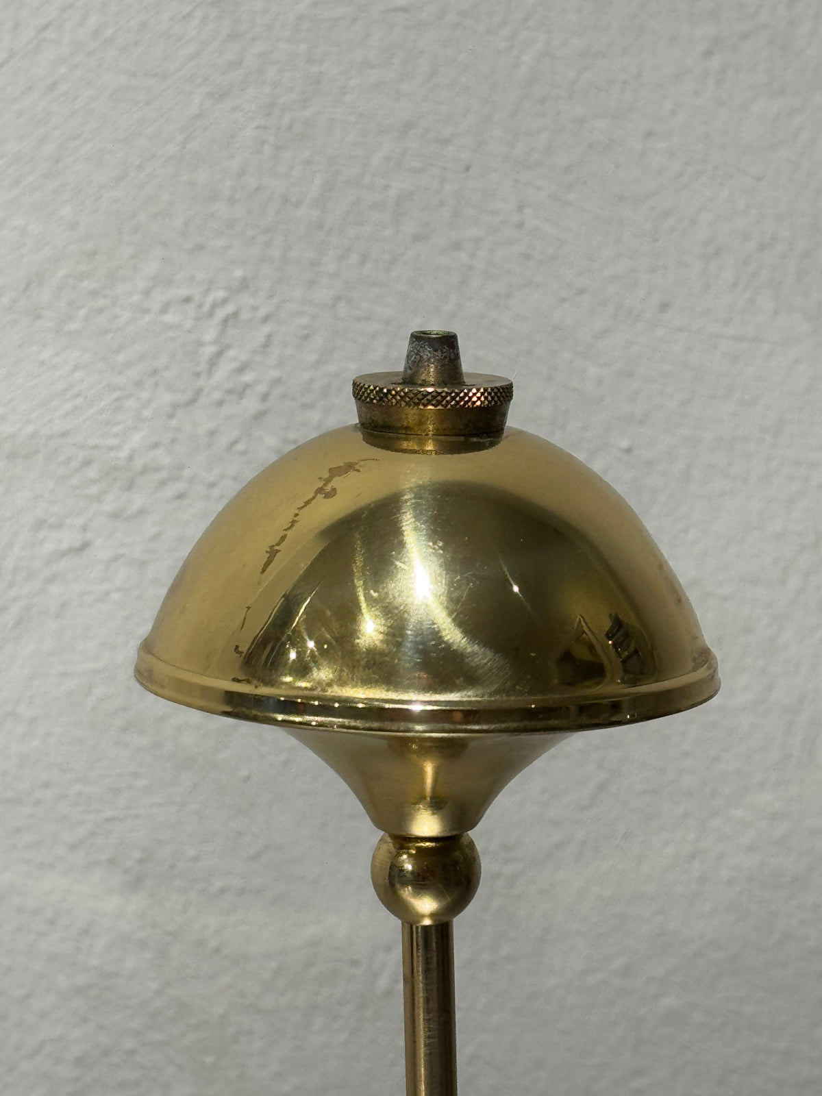 Danish Hejl brass oil lamp, vintage lighting