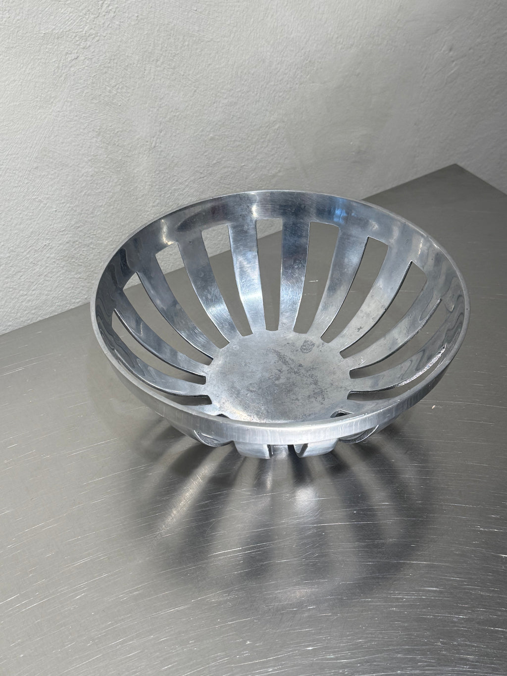 Chrome-Plated Fruit Bowl