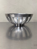 1980s chrome-plated modernist fruit bowl