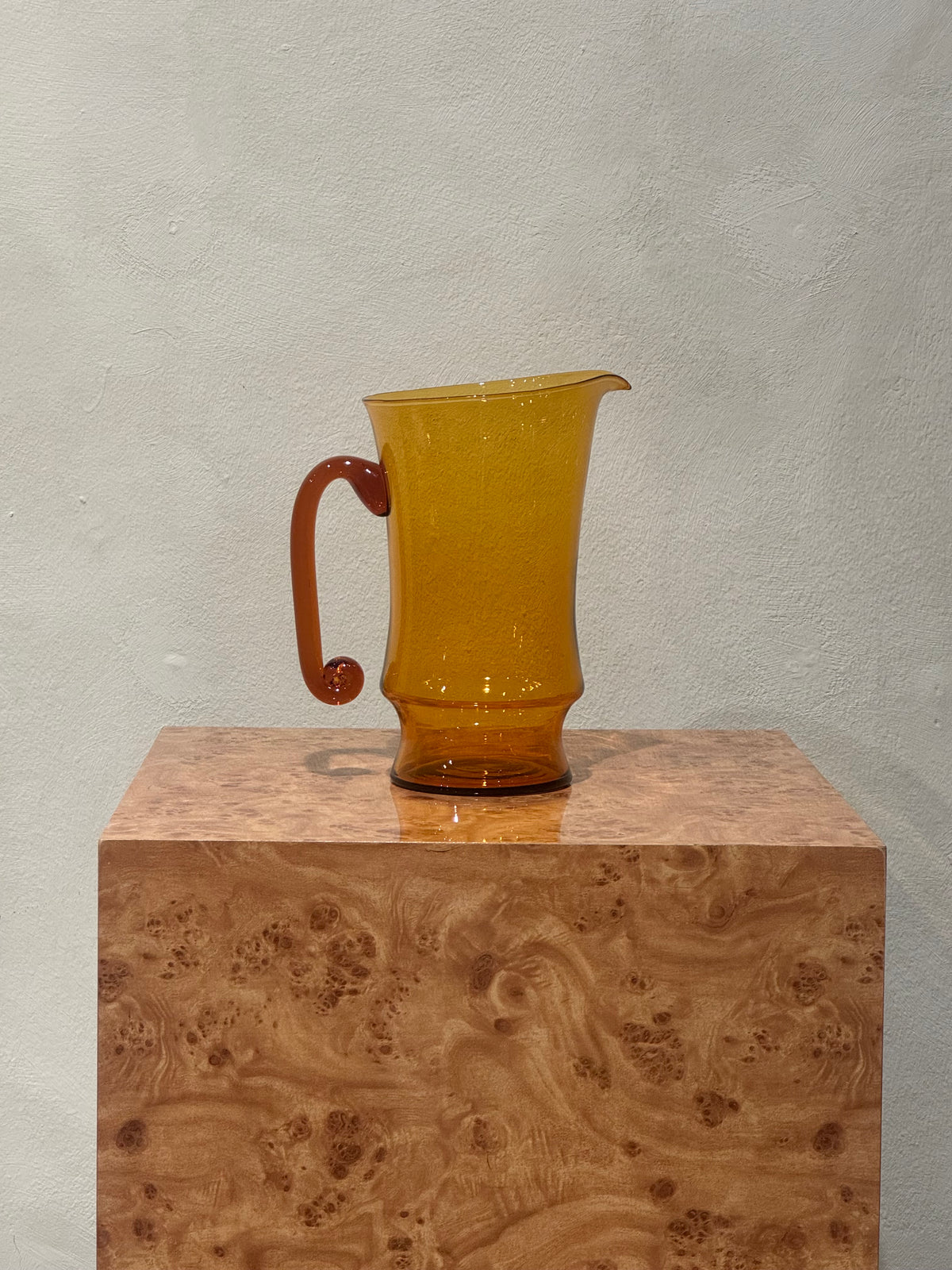 Amber Glass Pitcher