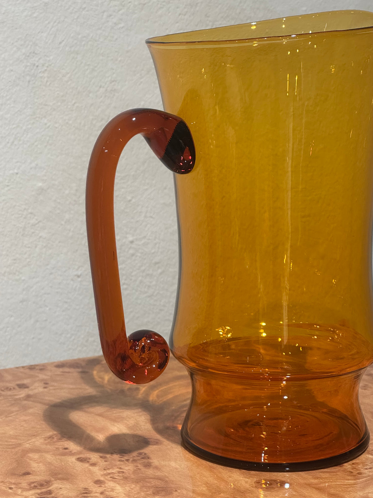 Amber Glass Pitcher