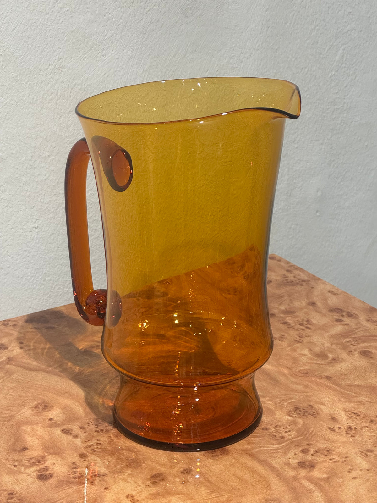 Amber Glass Pitcher