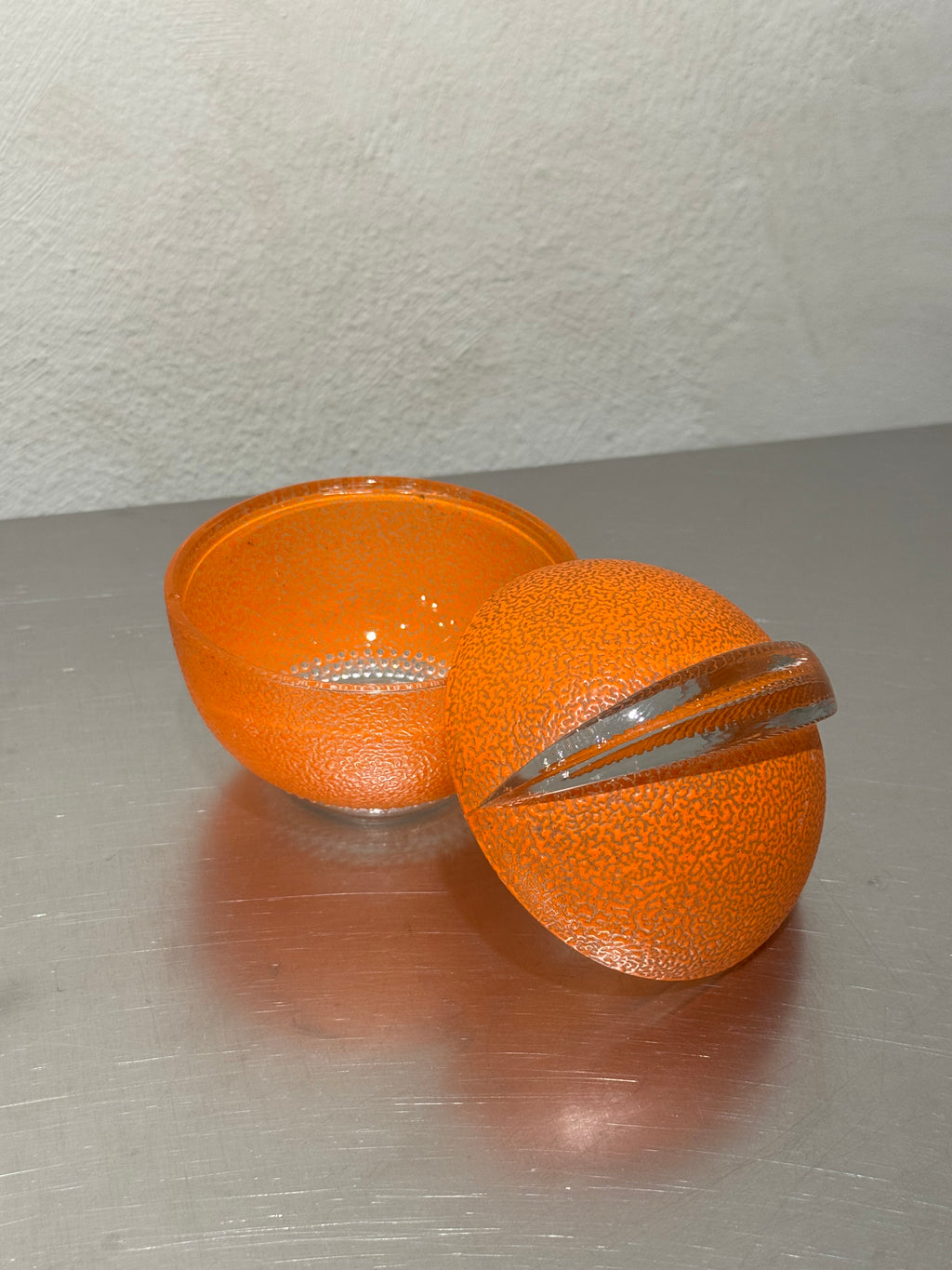 Orange glasburk