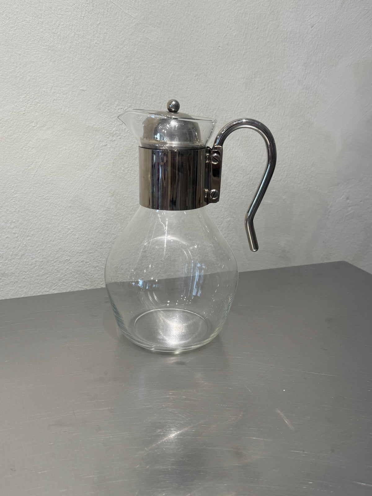 Silver-Plated Glass Wine Pitcher – product image 1