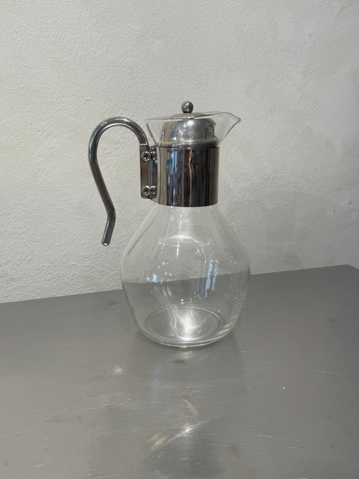 Silver-Plated Glass Wine Pitcher – product image 2