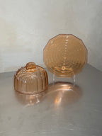 Art Deco Glass Cheese Dish – product image 3