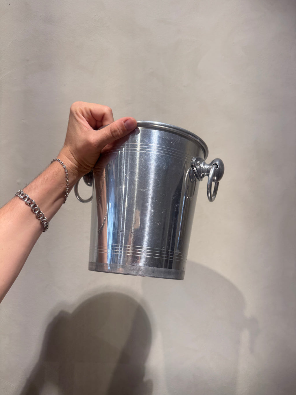 French Aluminium Wine Cooler