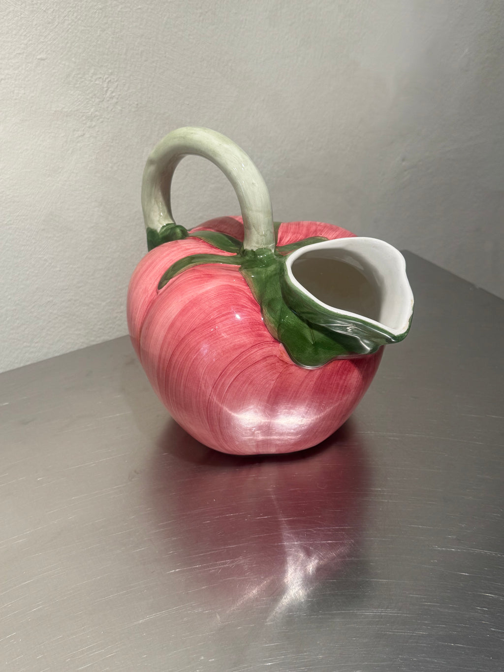Portuguese Majolica Fruit Pitcher – product image 3