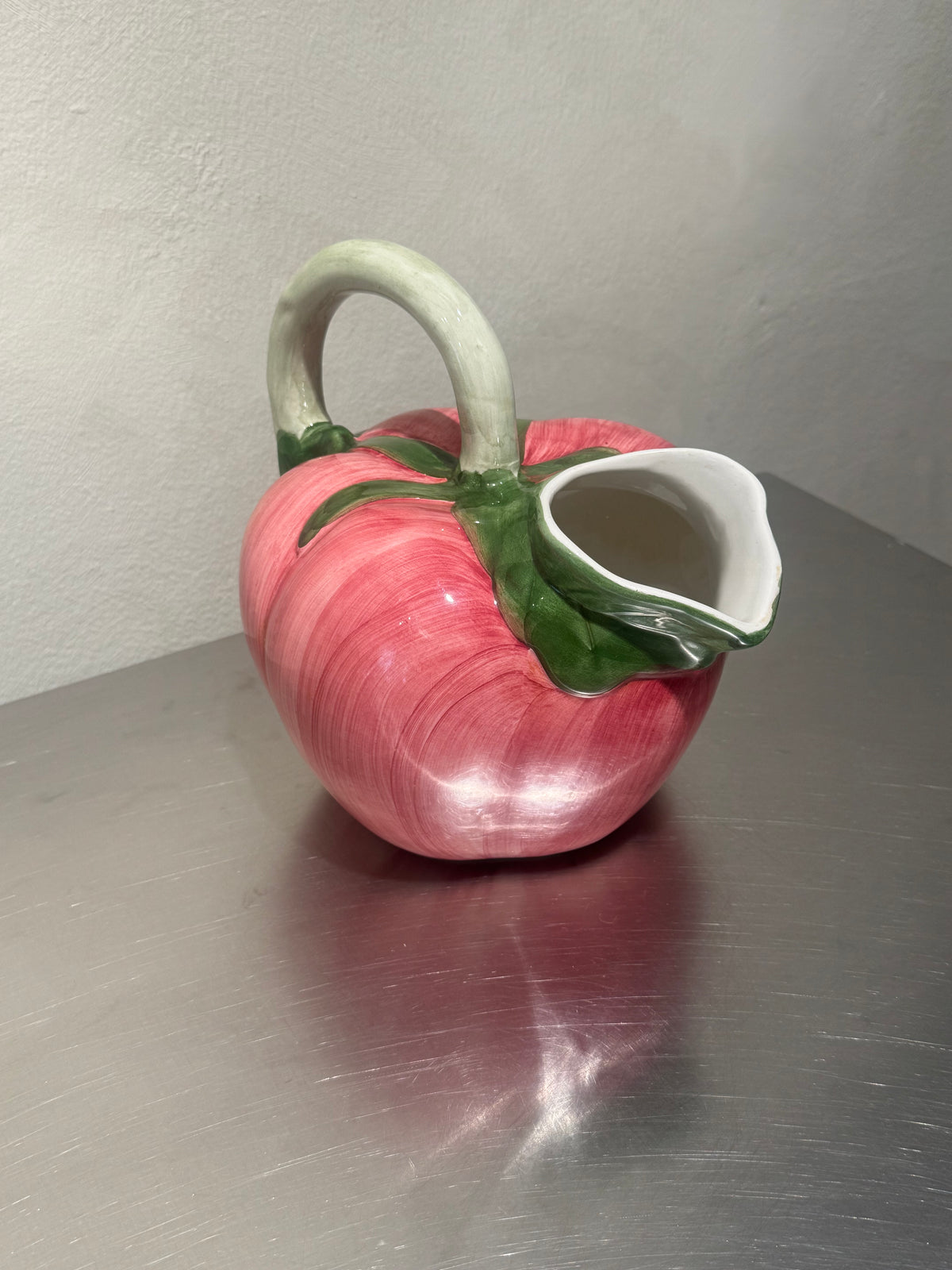 Portuguese Majolica Fruit Pitcher – product image 3