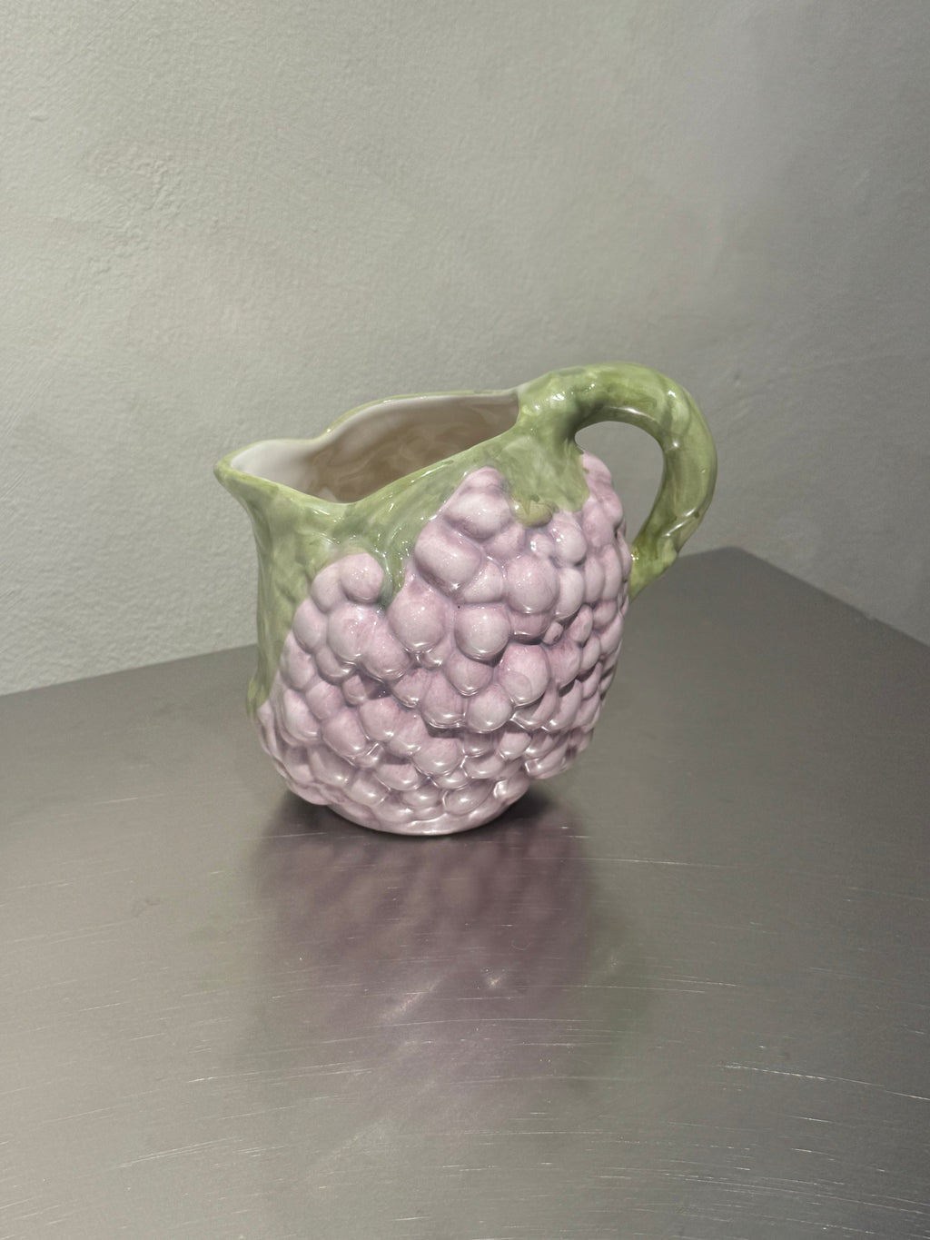 Hand-Painted Grape Pitcher – product image 1
