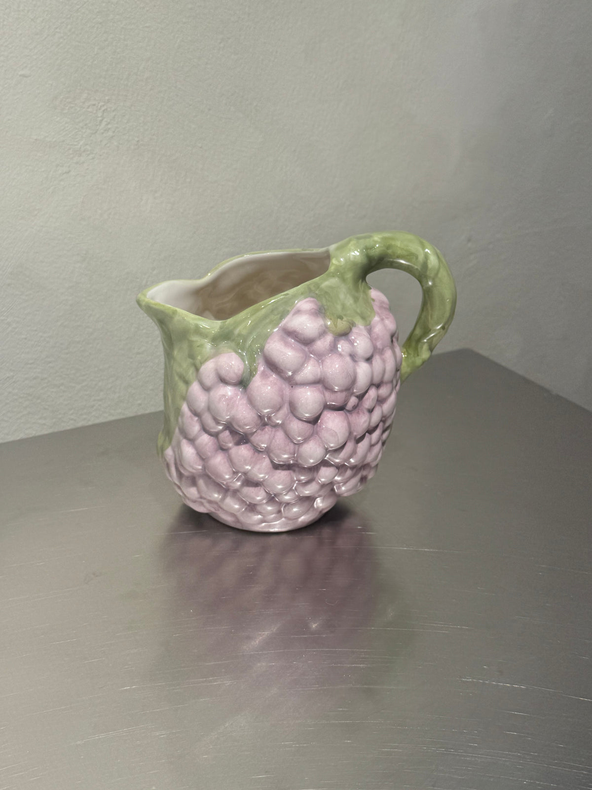 Hand-Painted Grape Pitcher – product image 1