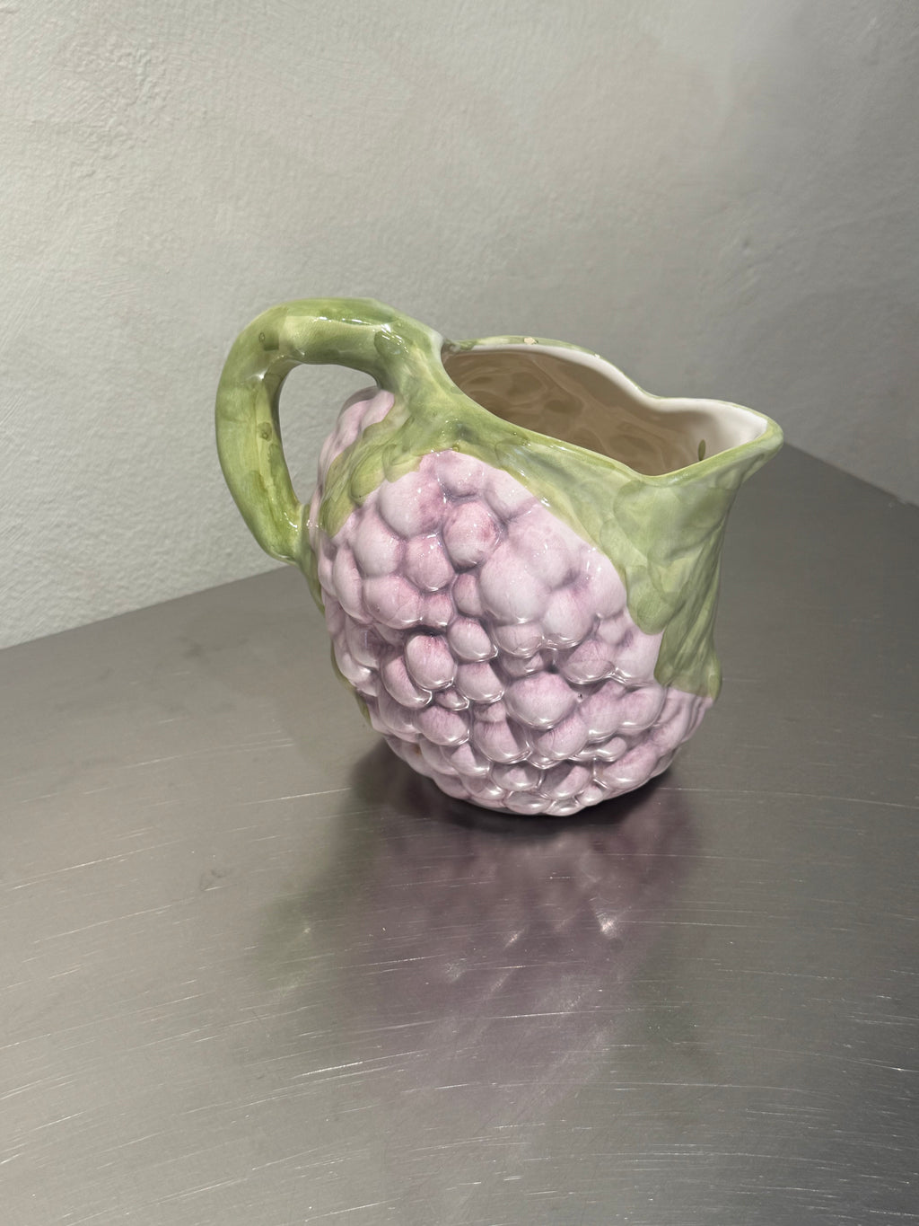 Hand-Painted Grape Pitcher – product image 2