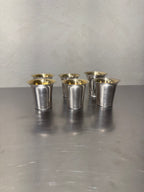 Nickel Silver Cups Set of 6