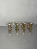 Amber Coupe Glasses Set of 8
