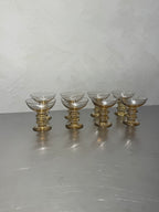 Amber Coupe Glasses Set of 8