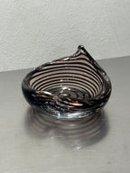 Kalmar Striped Glass Ashtray