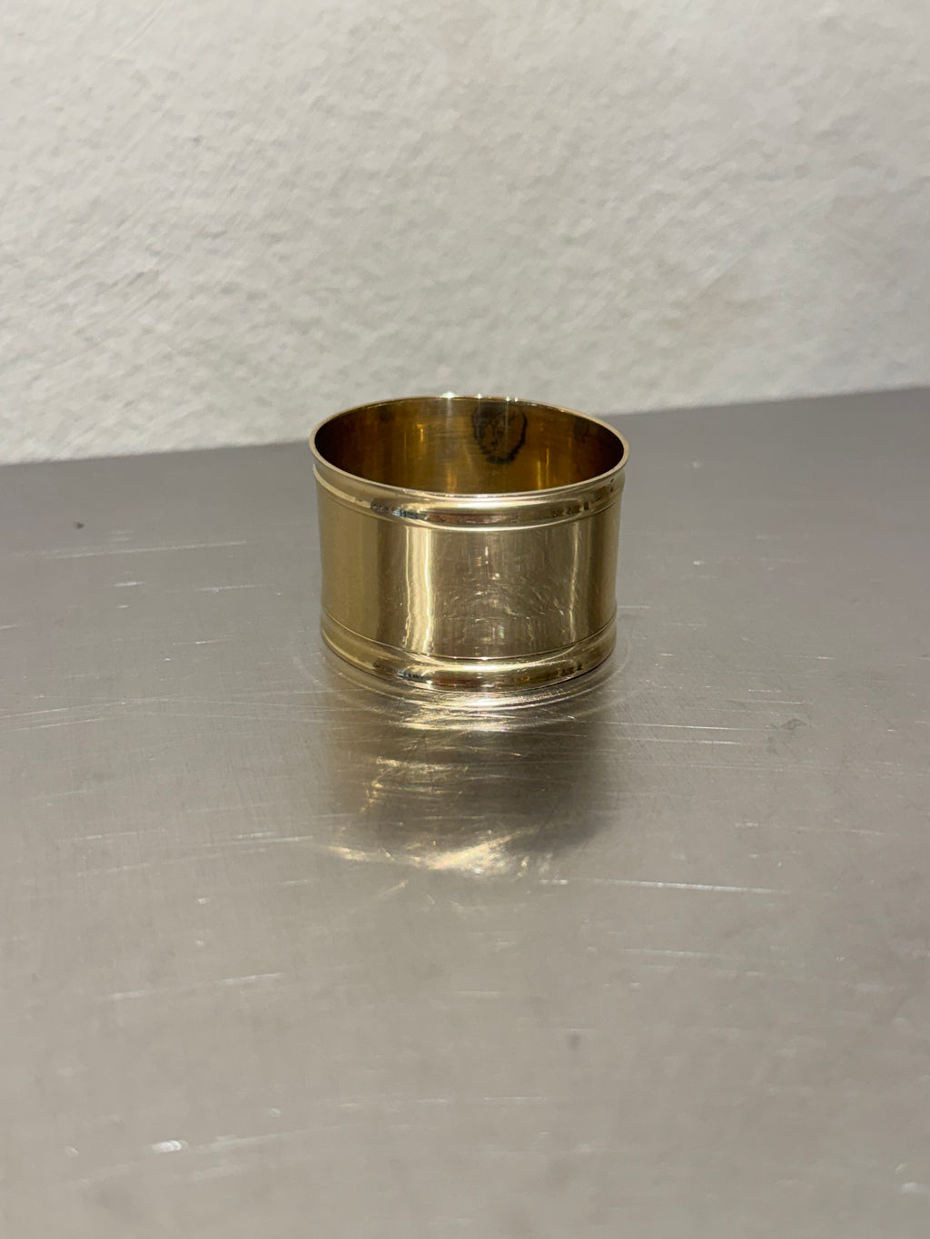 Servettringar i mässing, set om 6