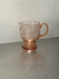 Pink Etched Flower Pitcher – product image 1