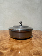 Pair of Swedish vintage pewter jars by Gränna Tenn
