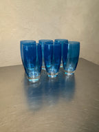 1990s Blue Highball Glasses – product image 1