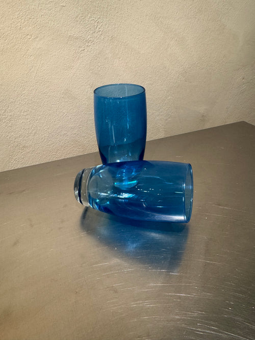 1990s Blue Highball Glasses – product image 2