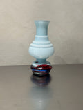 Italian Turquoise Opaline Vase – product image 1