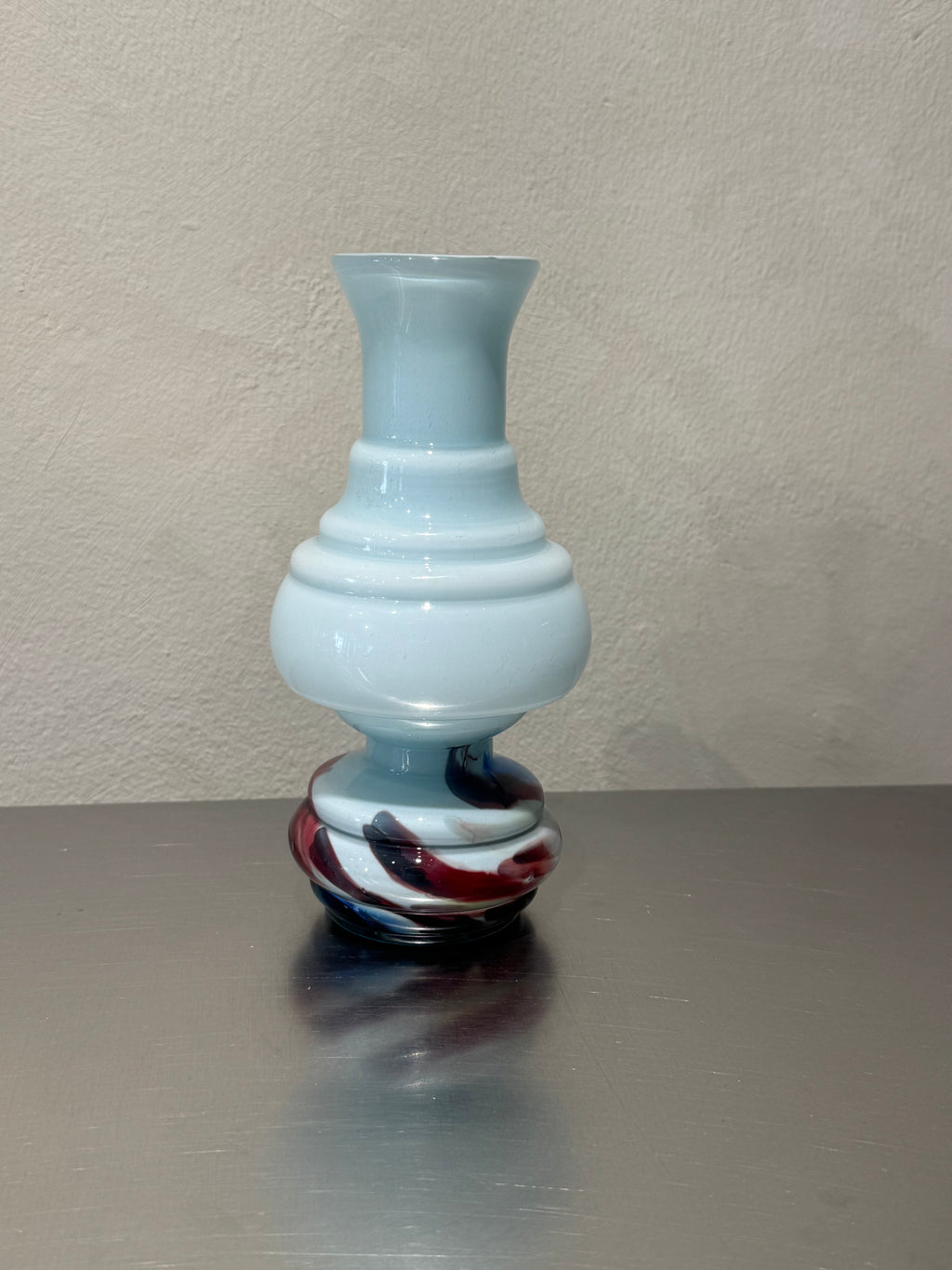 Italian Turquoise Opaline Vase – product image 2