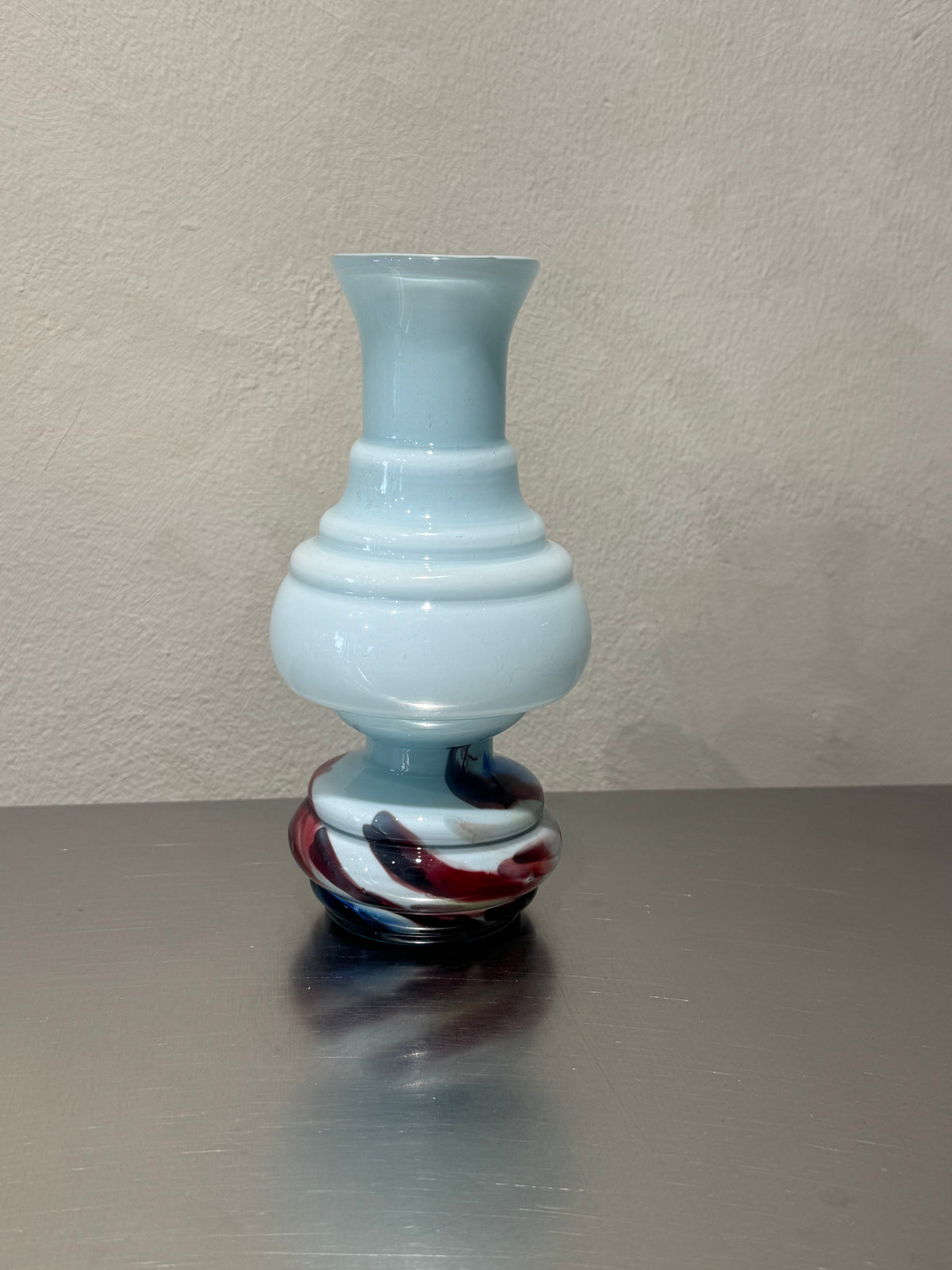 Italian Turquoise Opaline Vase – product image 2