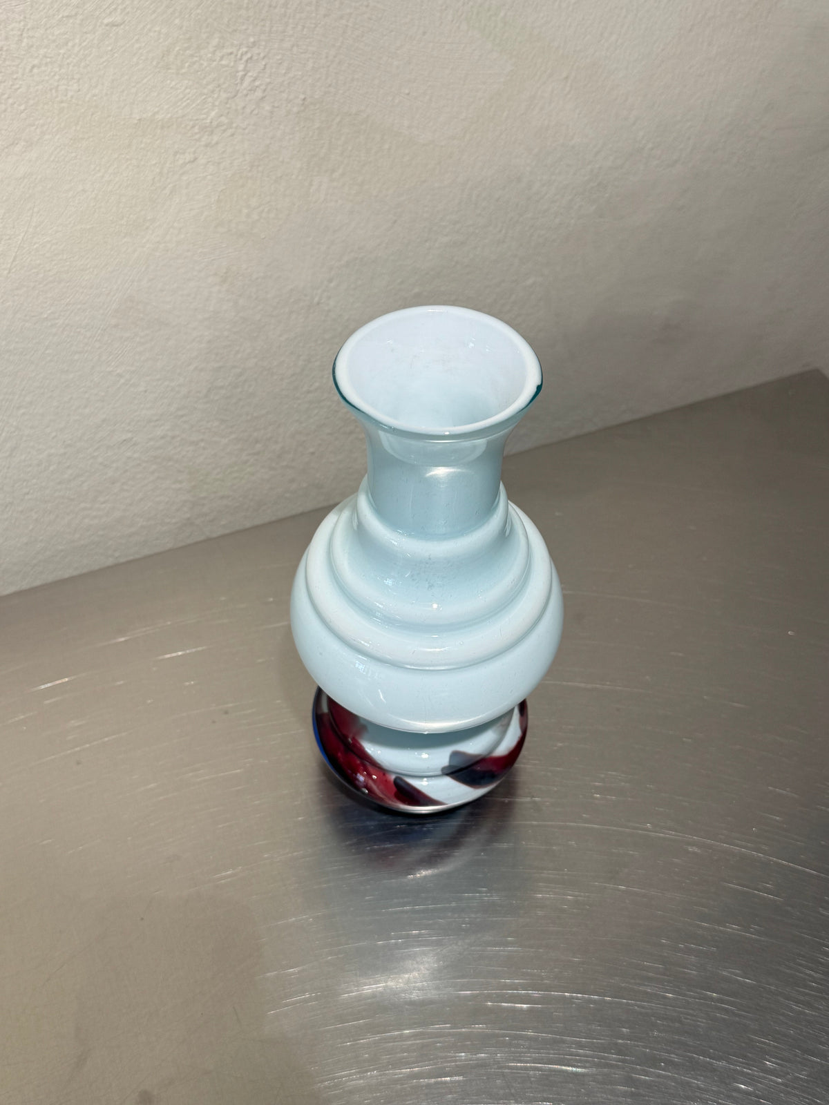 Italian Turquoise Opaline Vase – product image 3