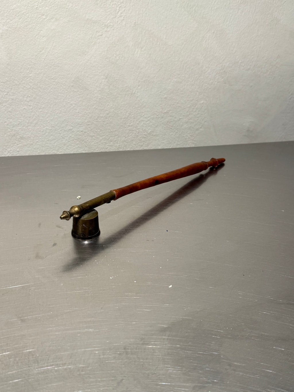 Brass and Wood Candle Snuffer – product image 2