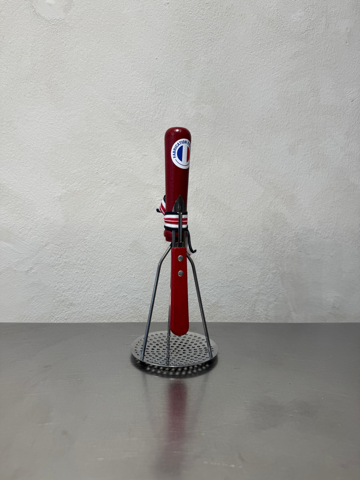 Potato Masher & Peeler Set Red – product image 1