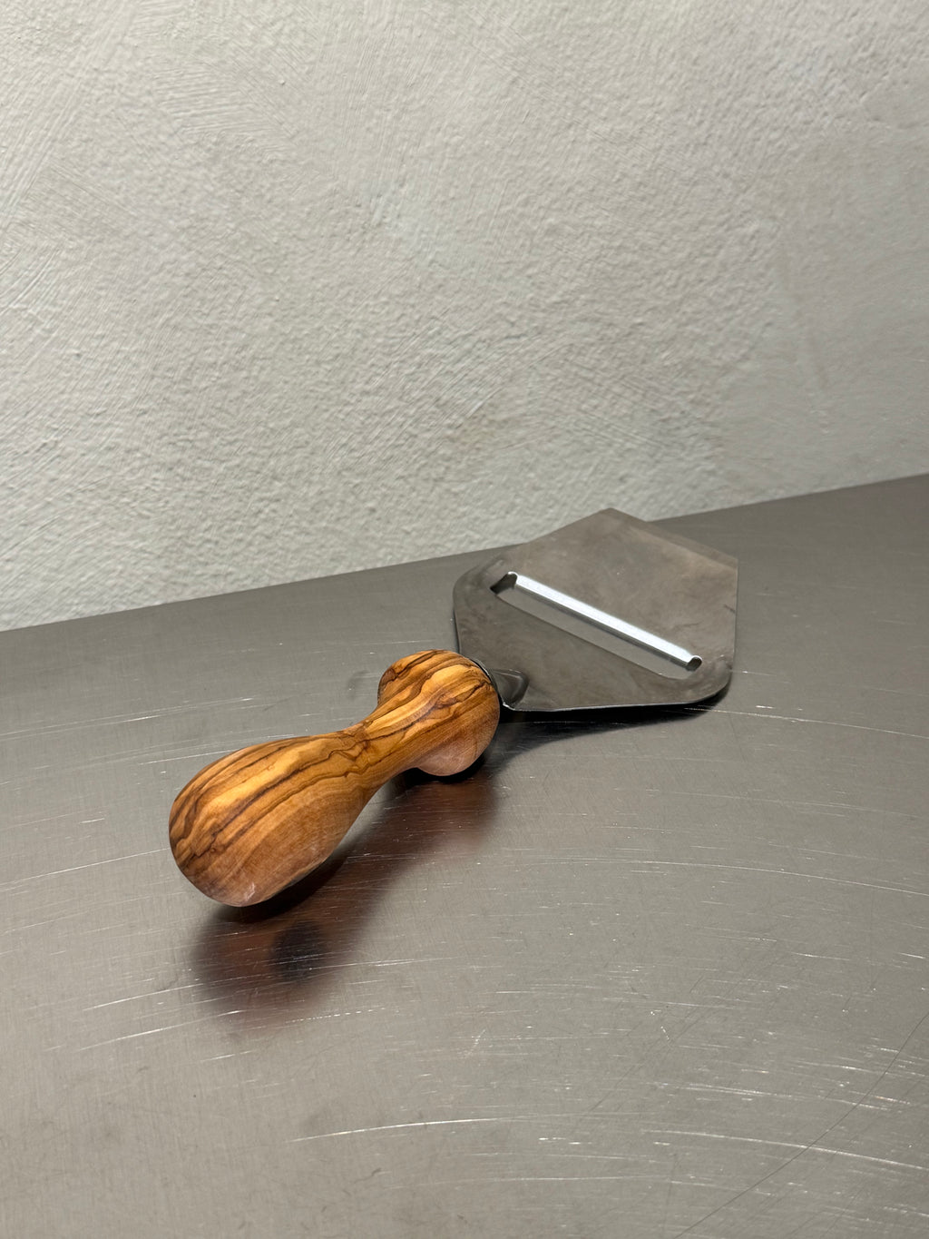 Olive wood cheese slicer