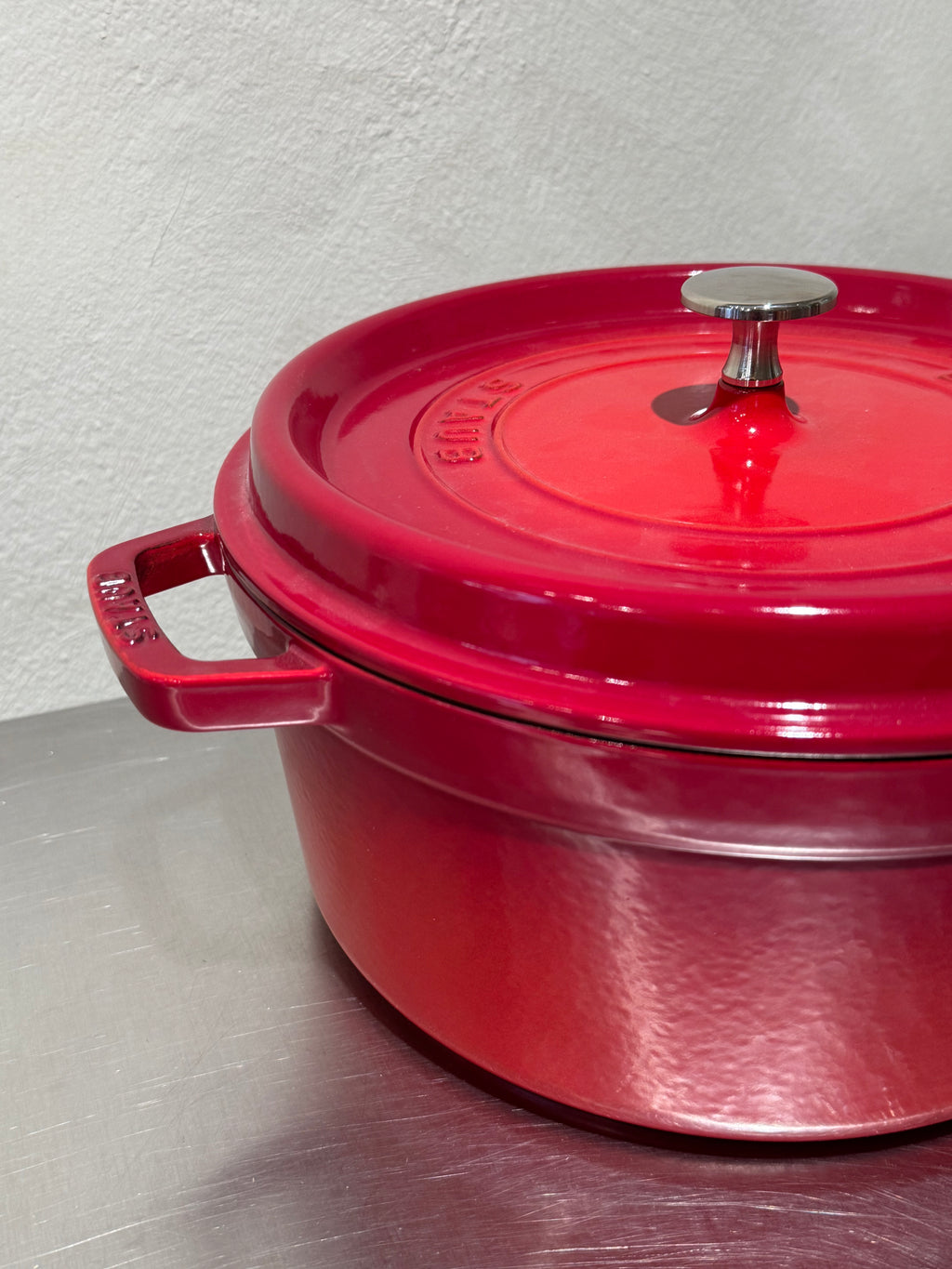 Staub gjutjärnsgryta 3,7 L röd