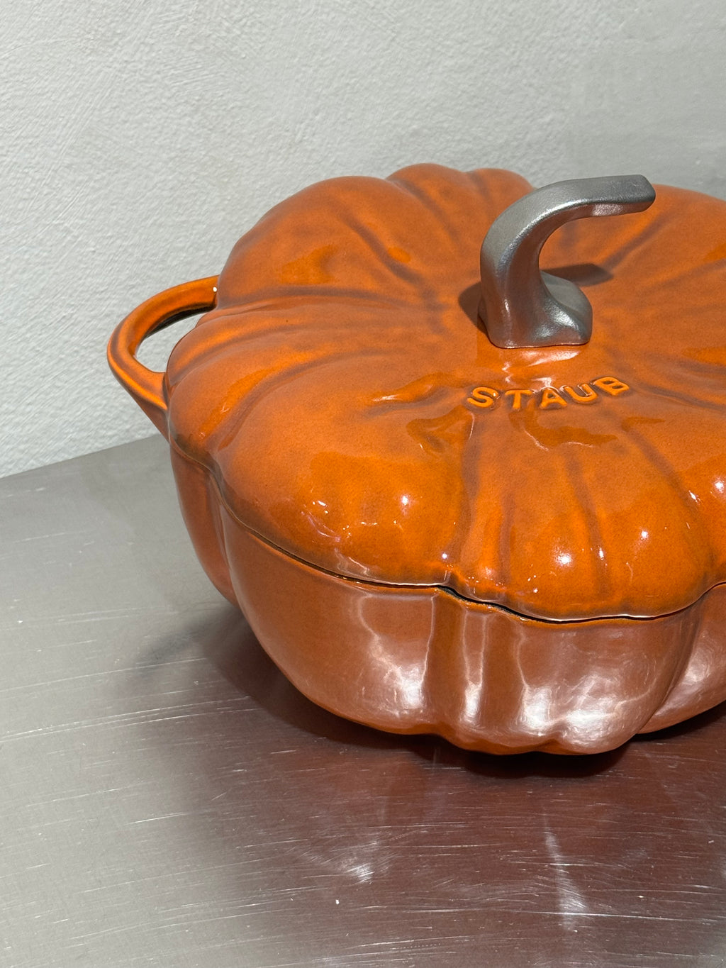 Staub pumpkin cast iron cocotte